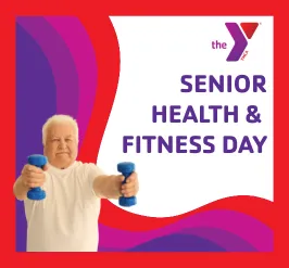 An older man lifting weights. 