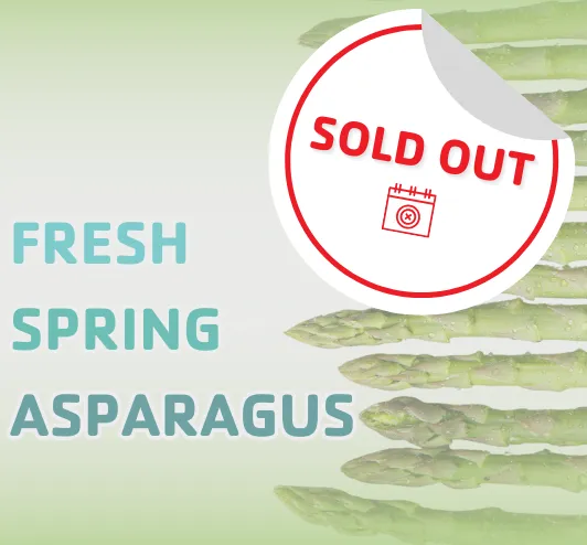 Asparagus stalks. This event is sold out.