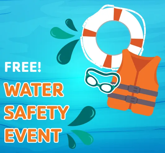 A life raft, life jacket, and goggles.