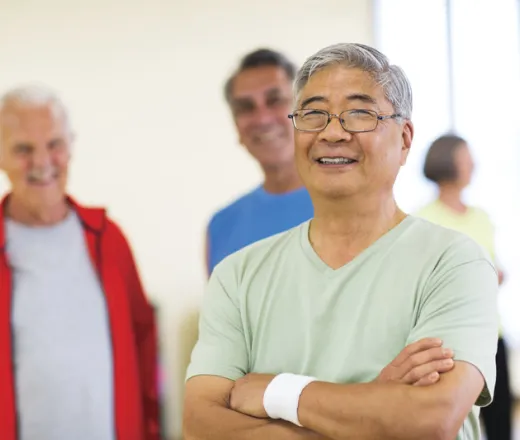 a group of Y members over the age 55